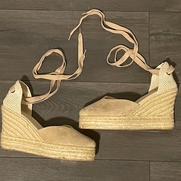 Soludos Mallorca Wedge size 8 Platform Espadrille